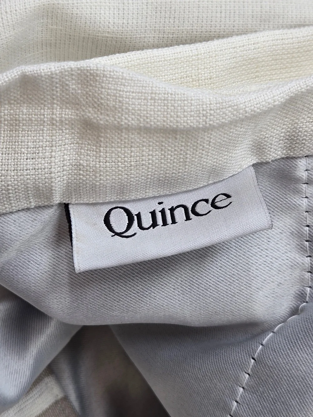 QUINCE Set Of 2 48x96 Coastal Stripe Linen Cotton True Blackout Curtains 9295